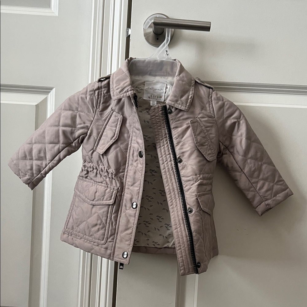 Starting Out Quilted Kids Jacket in Taupe Size 18M